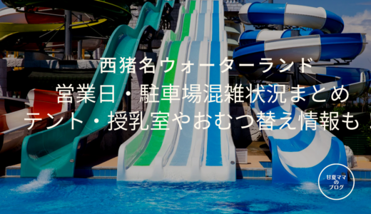 西猪名公園ウォーターランド営業日や駐車場の混雑状況、テントは張れる？オムツ台や授乳室についても