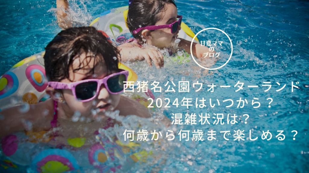 西猪名公園ウォーターランド２０２４年はいつから？混雑状況や何歳から何歳まで楽しめるかも！